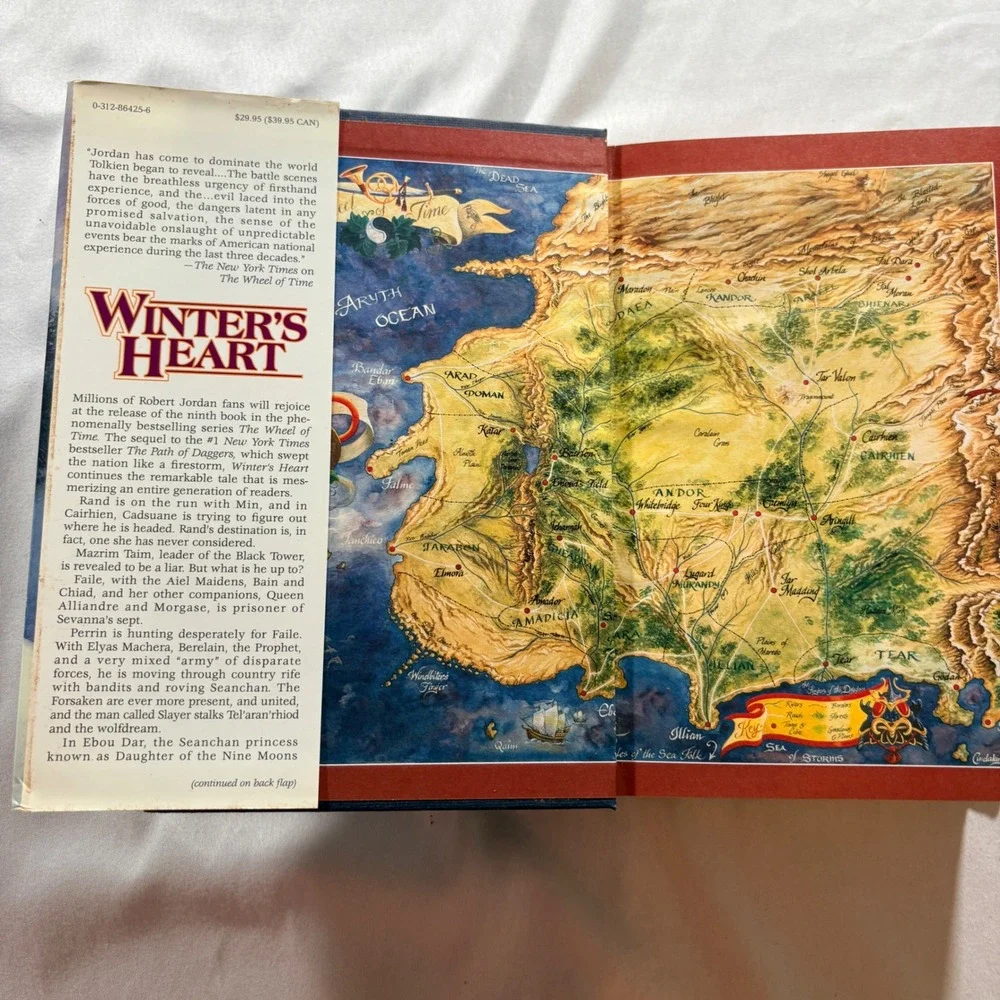 Robert Jordan Winter's Heart Wheel of Time Book 9 First Edition Hardcover 2000